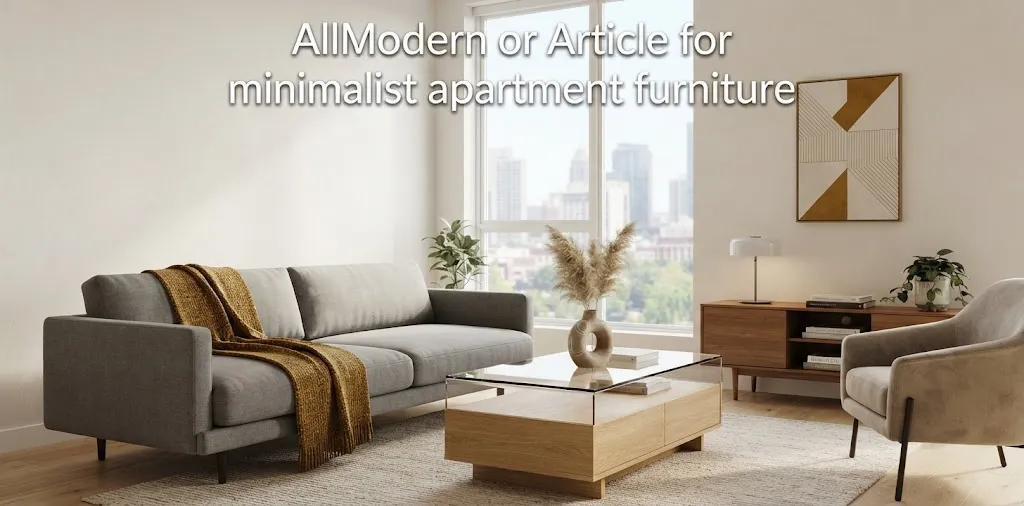 AllModern or Article for minimalist apartment furniture