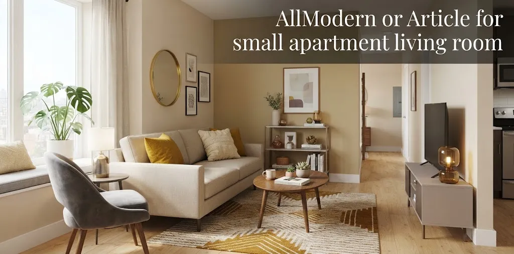 AllModern or Article for small apartment living room