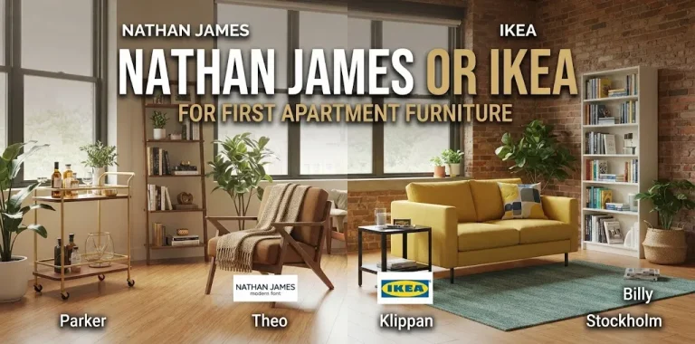Nathan James or IKEA for first apartment furniture
