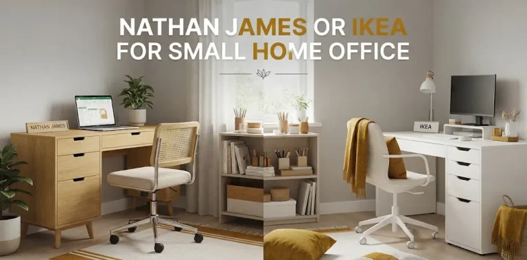 Nathan James or IKEA for small home office