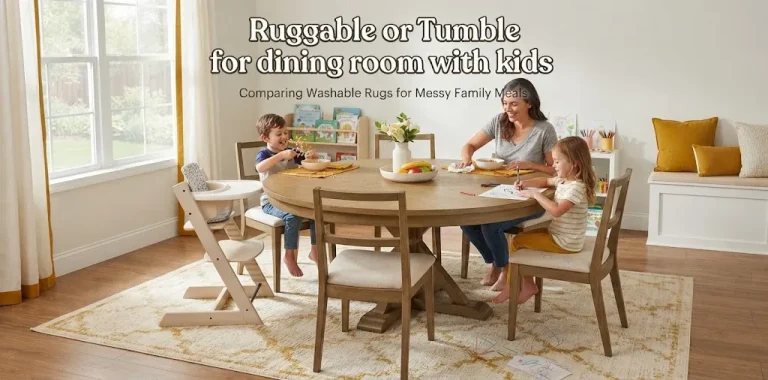 Ruggable or Tumble for dining room with kids