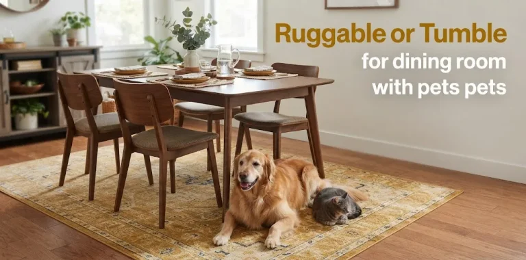 Ruggable or Tumble for dining room with pets
