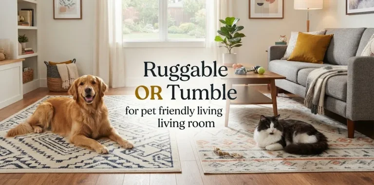 Ruggable or Tumble for pet friendly living room