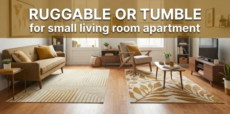 Ruggable or Tumble for small living room apartment