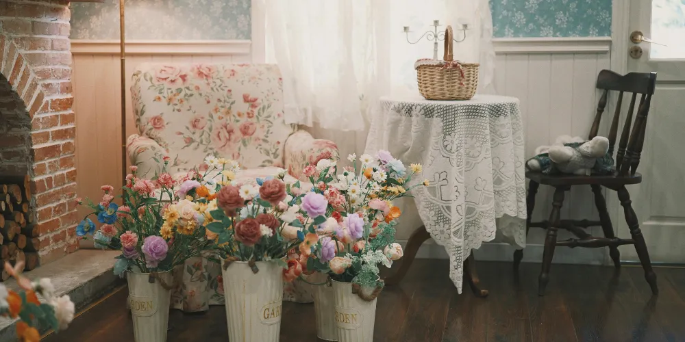 Sustainable Vintage Accent Furniture and Upcycled Autumn Decor